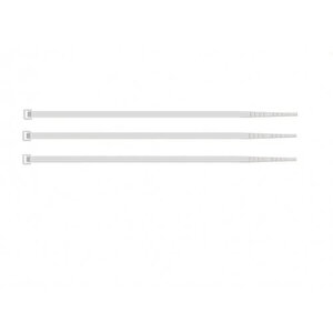 |  Kablo Bağı, 100'lü Paket Plastik Kelepçe, 3.6 Mm, 370 Mm, Beyaz