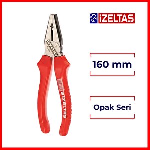 İzeltaş | Kombine Pense, 160 Mm Opak Seri, Yüksek Dayanıklılık Ve Tutma Gücü