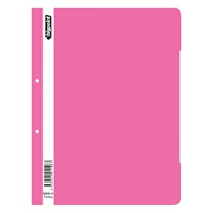| Telli Dosya, Kalın Kapaklı, Poşet Dosyalara Uyumlu - 80 Gram (180 Adet A4) Kapasiteli, Pembe, 50 Adet
