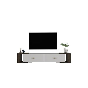 Verydd Tv Sehpasi Beyaz-cevi̇z Beyaz - Ceviz