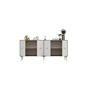 Zeus 180 Cm Tv Üni̇tesi̇, Konsol(kx180) Ve Orta Sehpa Salon Takimi Safi̇rmeşe-beyaz