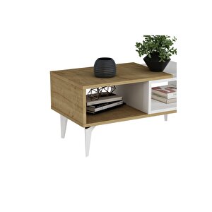Zeus 180 Cm Tv Üni̇tesi̇, Konsol(kx180) Ve Orta Sehpa Salon Takimi Safi̇rmeşe-beyaz