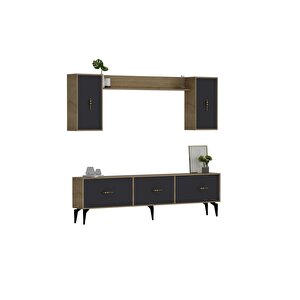 Zeus 180 Cm Tv Üni̇tesi̇ Takimi Safi̇rmeşe-antrasi̇t