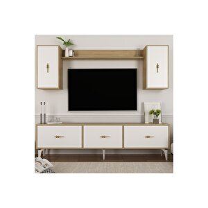 Zeus 180 Cm Tv Üni̇tesi̇ Takimi Safi̇rmeşe-beyaz Safirmeşe-Beyaz