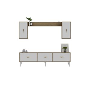 Zeus 180 Cm Tv Üni̇tesi̇ Takimi Safi̇rmeşe-beyaz