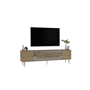 Dekolp3dd Tv Sehpasi Safi̇rmeşe-gümüş