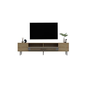 Dekolp3dd Tv Sehpasi Safi̇rmeşe-gümüş