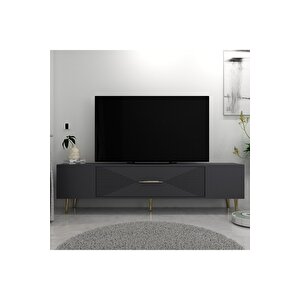 Dekol1dd Tv Sehpasi Antrasi̇t-altin