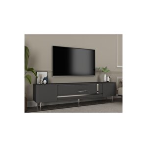 Dekop1dd Tv Sehpasi Antrasi̇t-gümüş Antrasit Gümüş