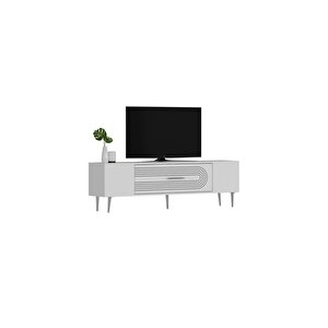 Dekol3dd Tv Sehpasi Beyaz-gümüş