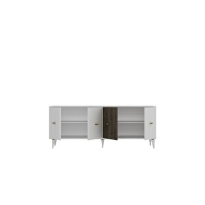 Verydd 2'li̇ Salon Takimi 180 Cm Konsol (kx180) Ve Tv Üni̇tesi̇ Beyaz-cevi̇z
