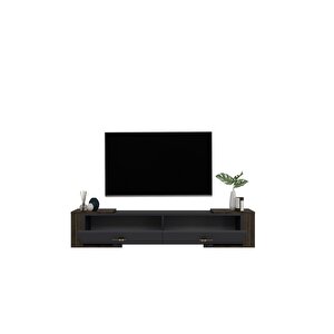 Verydd 2'li Salon Takımı 180 Cm Konsol (kx180) Ve Tv Sehpası Antrasit-ceviz