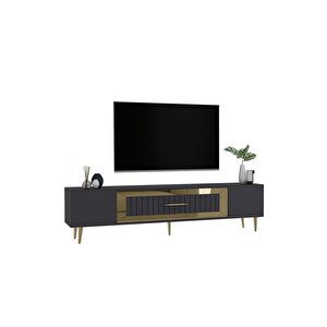 Dekolp3dd Tv Sehpasi Antrasi̇t-altin