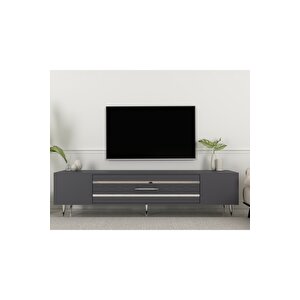 Dekolp2dd Tv Sehpasi Antrasi̇t-gümüş Antrasit Gümüş