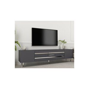 Dekolp2dd Tv Sehpasi Antrasi̇t-gümüş Antrasit Gümüş