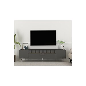 Dekolp1dd Tv Sehpasi Antrasi̇t-gümüş Antrasit Gümüş