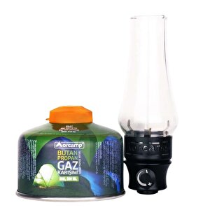 Orcamp Vidalı Kamp-Kandil Lambası + 80 Gr Kartuş L-193-80