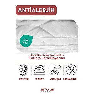 Kapitone Yüksek Kaliteli 4 Mevsim Kullanılabilir Microfiber Soft Çift Kişilik Antialerjik Yorgan