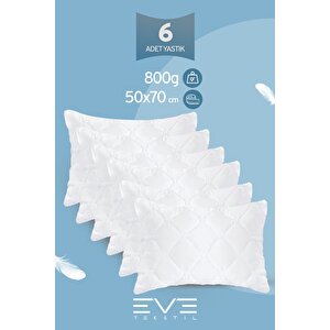 6 Adet Diamond Plus Kapitone Yastık 50*70 Cm 800 Gr