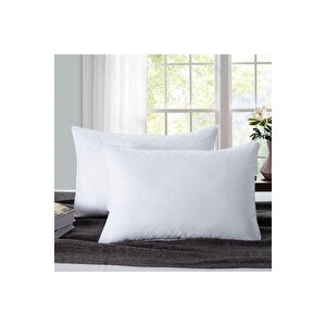 2 Adet Silikon Elyaf Nonwoven Yıkanabilir Antialerjik Vakumlu Yastık Seti 50x70cm 600 Gr