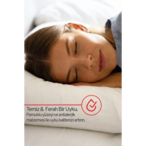 6 Adet Micro Silikon Elyaf Nonwoven Yıkanabilir Antialerjik Ev Ve Hotel Yastık 50x70cm 700 Gr