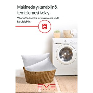 6 Adet Micro Silikon Elyaf Nonwoven Yıkanabilir Antialerjik Ev Ve Hotel Yastık 50x70cm 700 Gr