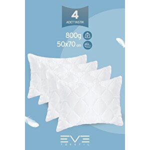 4 Adet Diamond Plus Kapitone Yastık 50*70 Cm 800 Gr