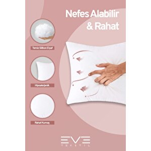 4 Adet Silikon Elyaf Dolgulu Kare Kırlent Iç Yastığı 350 Gr