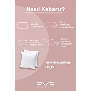 4 Adet Silikon Elyaf Dolgulu Kare Kırlent Iç Yastığı 350 Gr