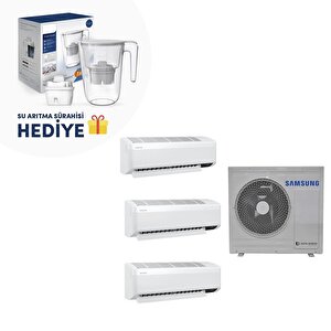 Izmir-samsung Wind Free Multi 1+3 Sistem (aj100txj5kh/ea) 12+12+18 Btu 10kw Dış Ünite