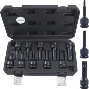 Lokma Set Havalı Uzun Torx 1/2 - 10 Parça T20-T80