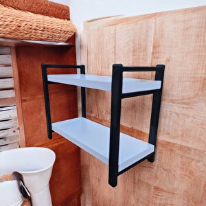 Çok Amaçli Mi̇ni̇ Raf 2 Katli  25*13*35