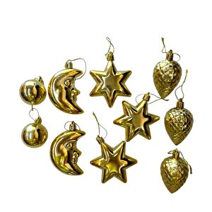 Yilbaşi Karişik Süs Gold 10lu