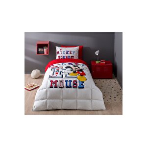 Mickey Mouse Collage Tek Kişilik Disney Lisanslı Lastikli Fitted Çarşaf Çocuk Uyku Seti