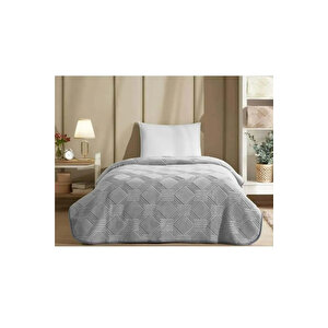 Trendy Tek Kişilik Battaniye Art Deco 160*220 Cm Koyu Gri