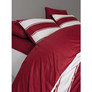 Cozy Home Festive Çift Kişilik Lastikli Çarşaflı Nevresim Takımı Jolly Kırmızı