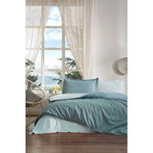 Colormix Maldiv Aqua Çift Kişilik Ranforce Nevresim Takımı