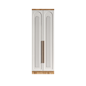 Guneystore Ücretsiz Montaj Flora 2 Kapaklı Komple Mdf Gardırop - Elbise Dolabı