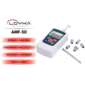 Amf-50 Dijital İtme Çekme Kuvveti Ölçer 50 Newton