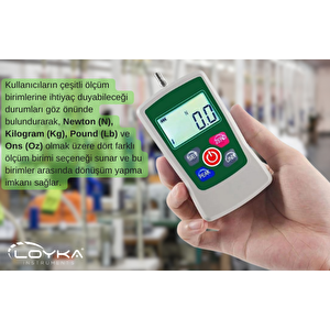 Loyka Amf-50 Dijital İtme Çekme Kuvveti Ölçer 50 Newton