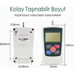 Loyka Amf-50 Dijital İtme Çekme Kuvveti Ölçer 50 Newton