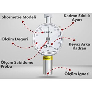Loyka Lxa2 Çift İbreli Sertlik Ölçer Shoremetre Shore A M02a