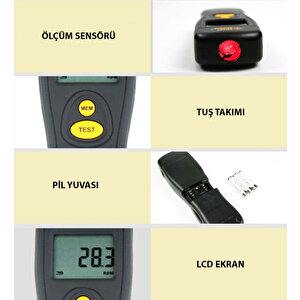 Smart Sensor Ar 926 Temassız Devir Ölçer Takometre