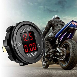 Aek-tech Dc12v/24v Dijital Voltmetre Ampermetre