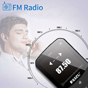 Ruizu X52 Mp3 Çalar Bluetooth 5.0 8gb Fm Radyo Pedometre Saat