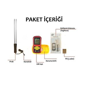 Benetech Gm640 Tahıl Nem Ölçer Buğday Arpa Saman Pirinç