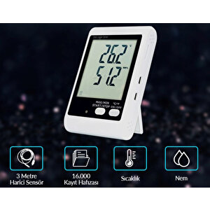 Loyka 20e Sıcaklık Ve Nem Kayıt Cihazı Datalogger