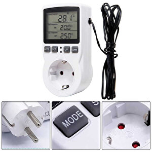 Aek-tech Prize Takılan Termostat Pratik Sıcaklık Kontrol Cihazı