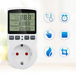 Aek-tech Prize Takılan Termostat Pratik Sıcaklık Kontrol Cihazı