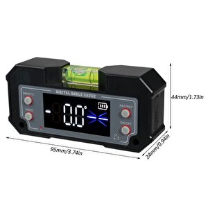 Loyka 5346 Mini Dijital Eğim Ölçer Su Terazili
